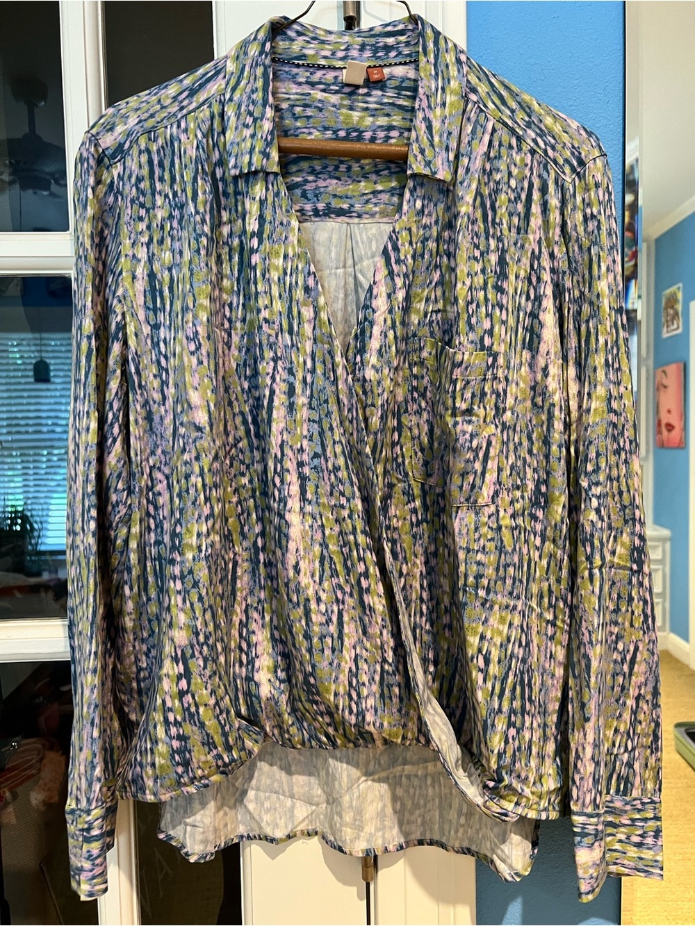 Pilcro Button-Front Blouse